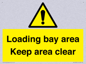 Loading bay area Keep area clear